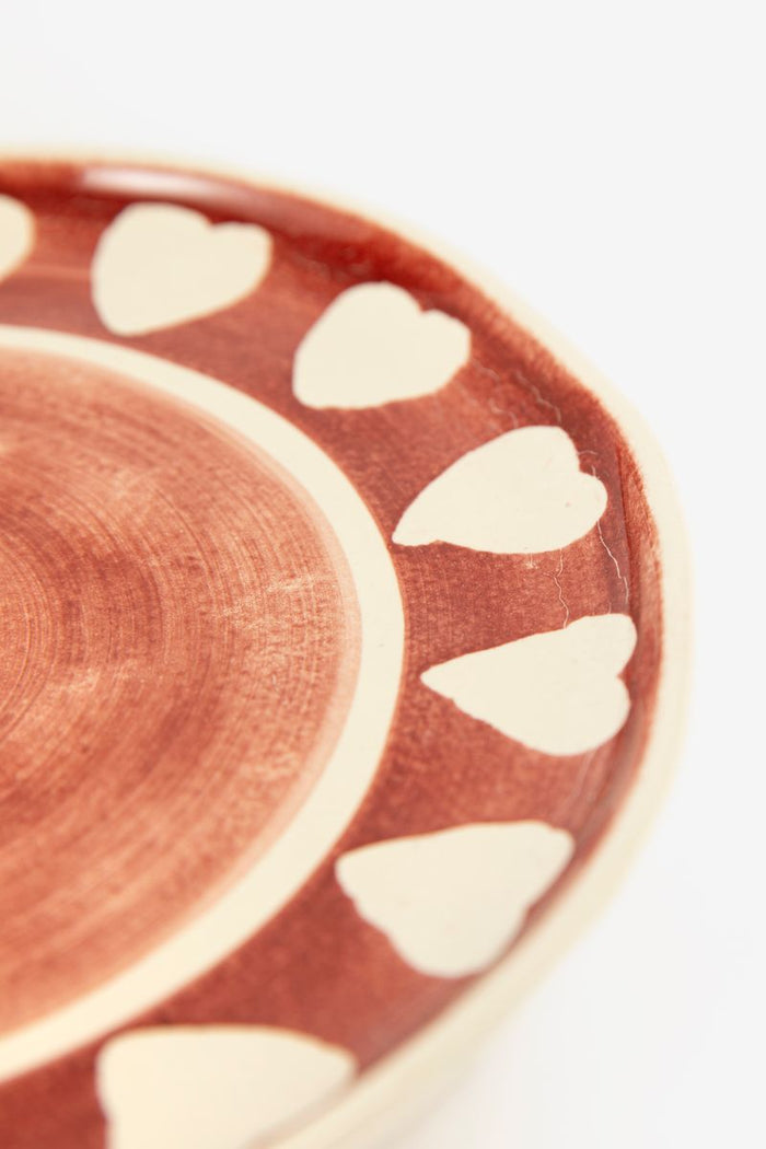 Sissy-Boy Roze ontbijtbord met hartjes