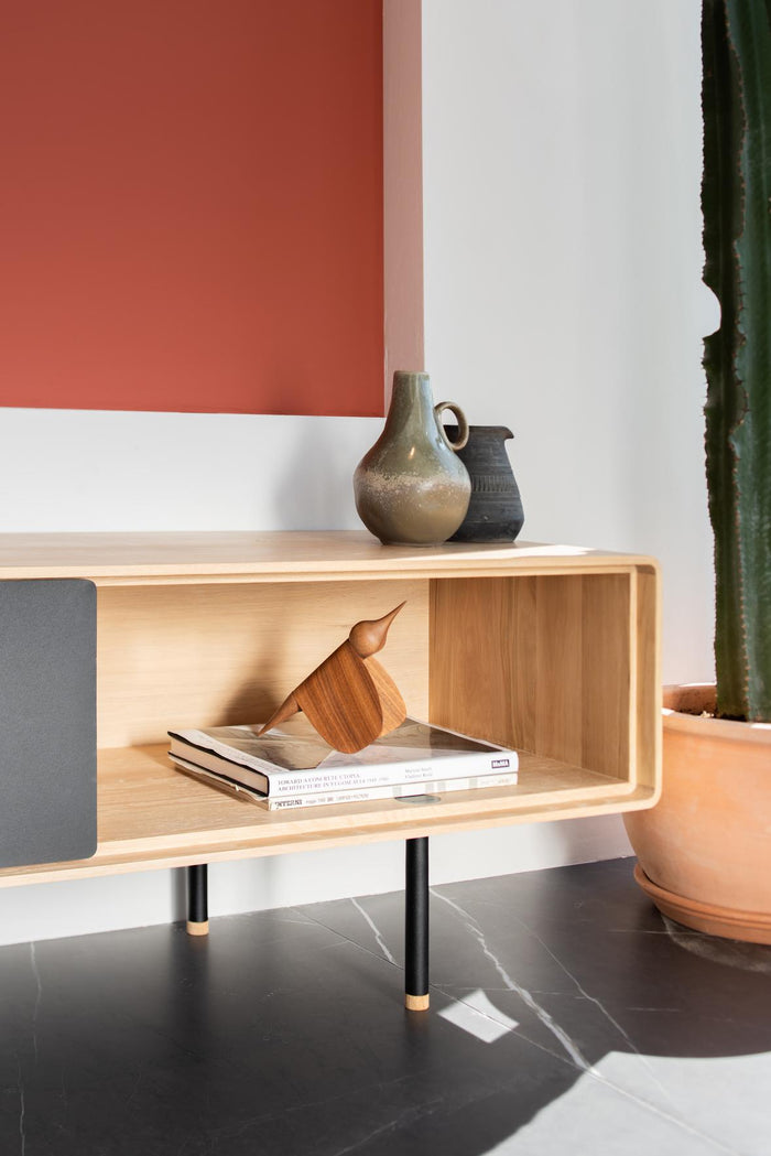 Gazzda Tica decoratie vogel walnoot