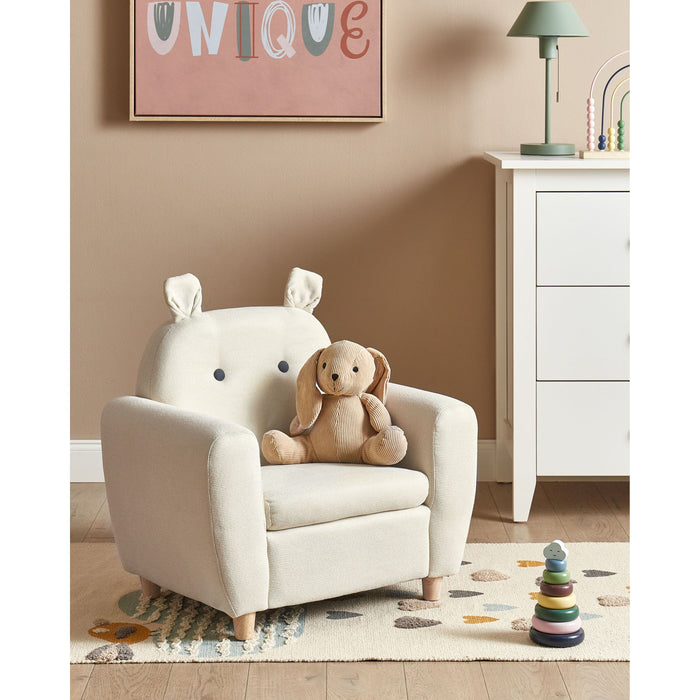 Beliani - MARIBO - Kinderfauteuil - Beige - Linnen