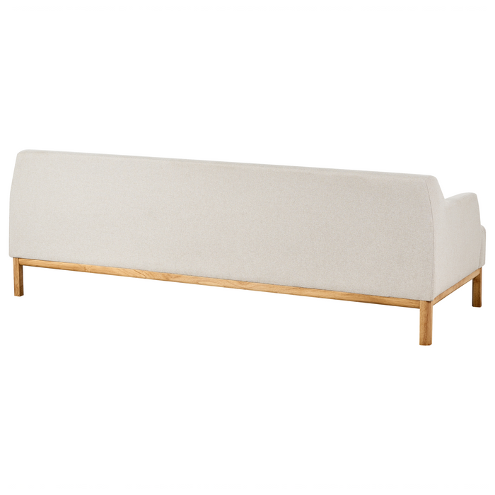 Beliani - SOSJO - Driezitsbank - Lichtbeige - Polyester