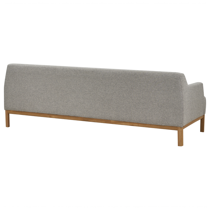 Beliani - SOSJO - Driezitsbank - Grijs - Polyester