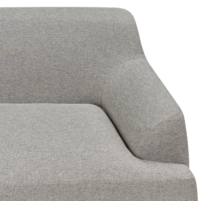 Beliani - SOSJO - Driezitsbank - Grijs - Polyester