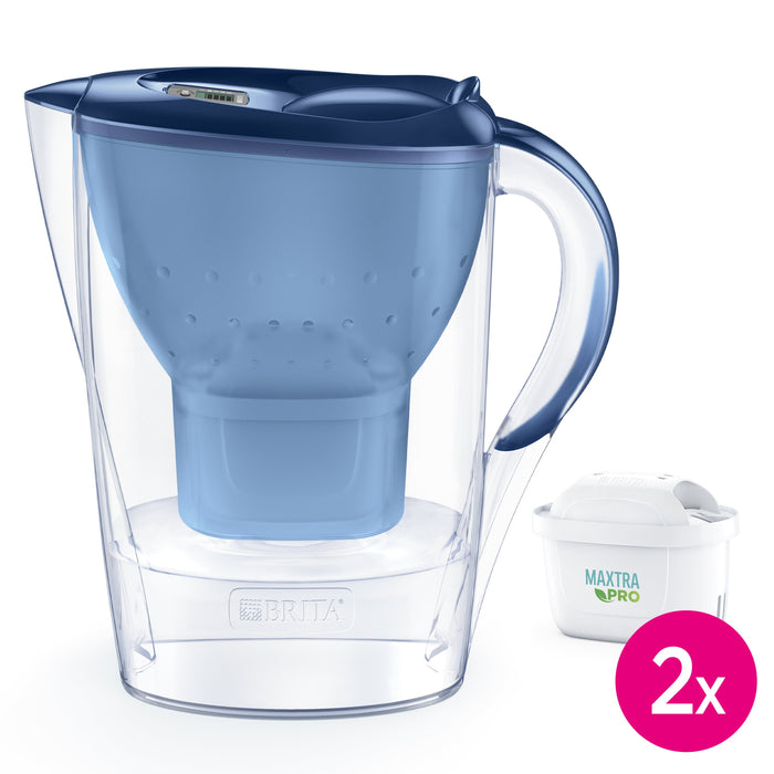 BRITA Marella Blauw 2,4L + 2 MAXTRA Pro ALL-IN-ONE waterfilters