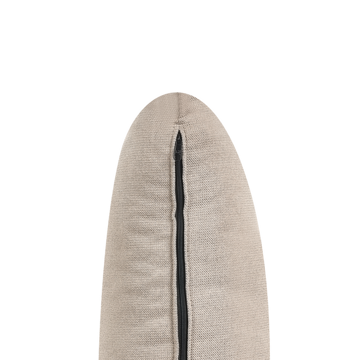 Beliani - JARPEN - Driezitsbank - Lichtbruin - Stof