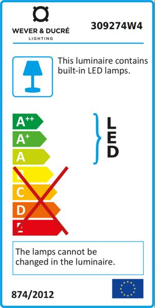 Wever & Ducre Bento 1.3 wandlamp LED wit 3000K