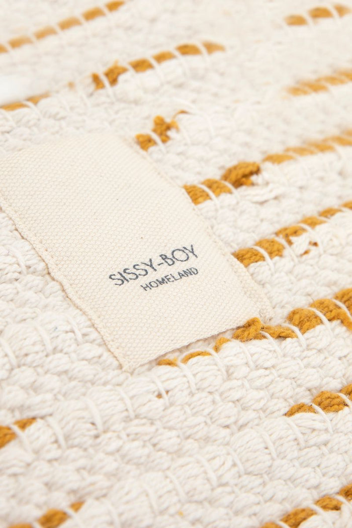 Sissy-Boy Geel-wit geblokte badmat