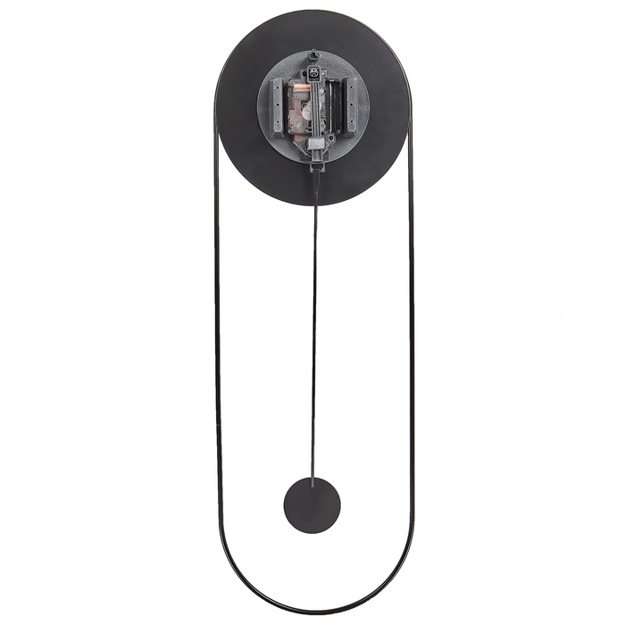 Beliani - SALVAN - Wandklok - Zwart - Staal