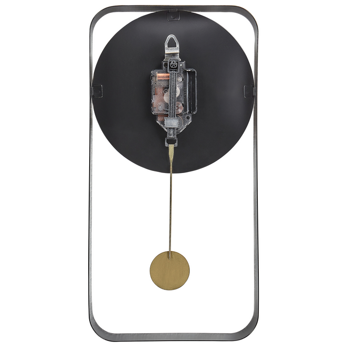 Beliani - SERVOZ - Wandklok - Zwart - Staal