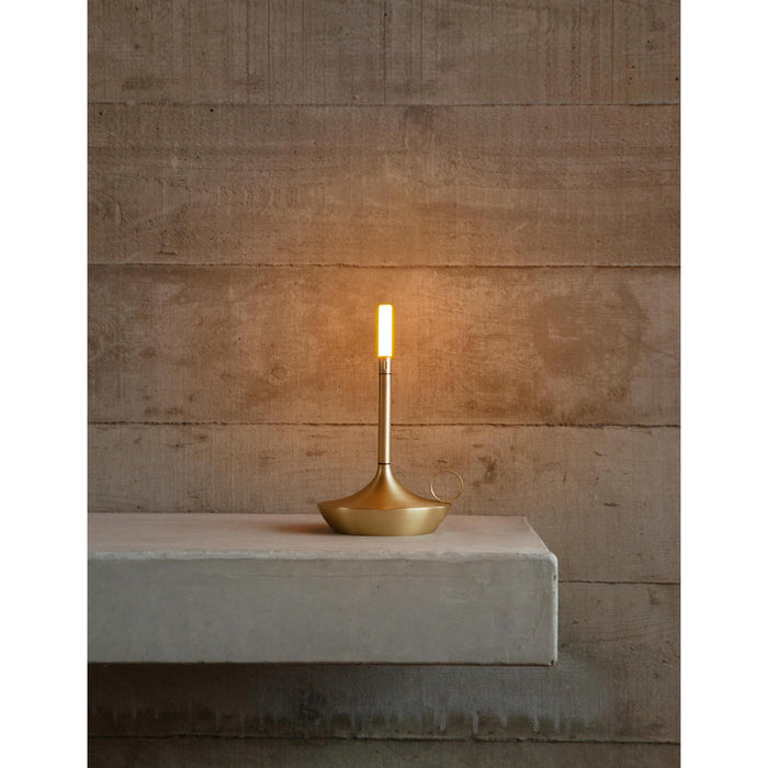 Graypants Wick Small tafellamp LED oplaadbaar Sage Green