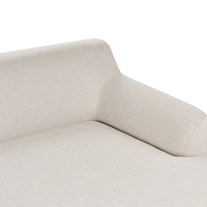 Beliani - SOSJO - Hoekbank - Lichtbeige - Linkszijdig - Polyester