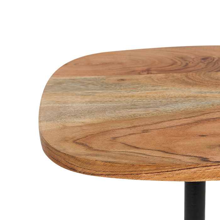 Beliani - OASIS - Bijzettafel - Zwart|Bruin - Hout