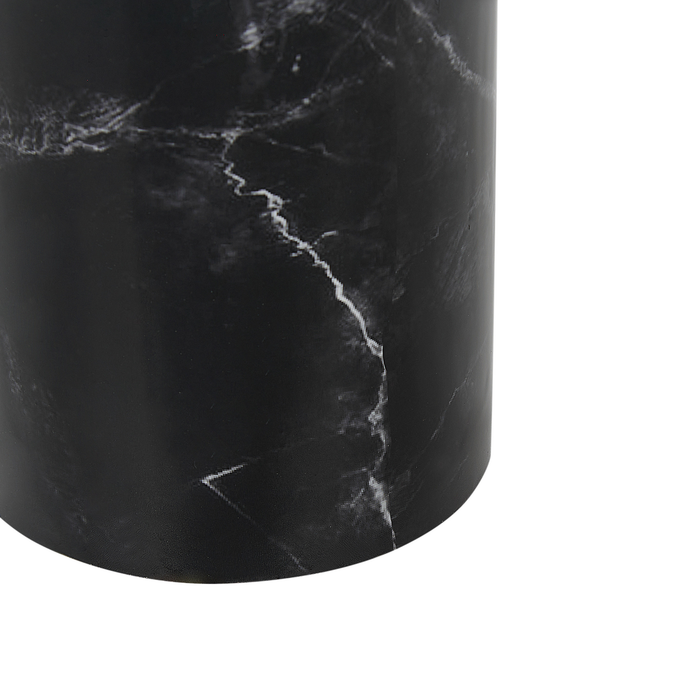 Beliani - OASIS - Bijzettafel - Zwart|Bruin - Hout