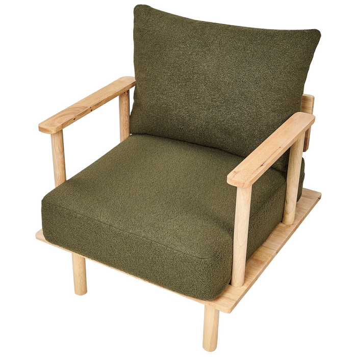 Beliani - ASKER - Fauteuil - Donkergroen - Bouclé