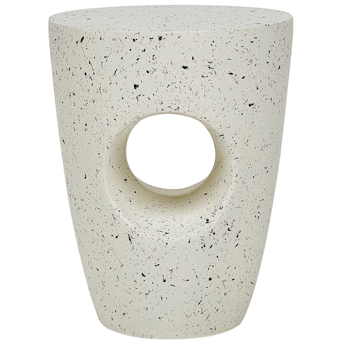 Beliani - EDOLO - Bijzettafel - Terrazzo - Lichtbeton