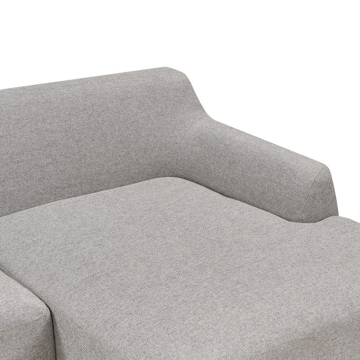 Beliani - SOSJO - Hoekbank - Grijs - Linkszijdig - Polyester