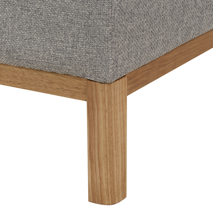 Beliani - SOSJO - Hoekbank - Grijs - Linkszijdig - Polyester