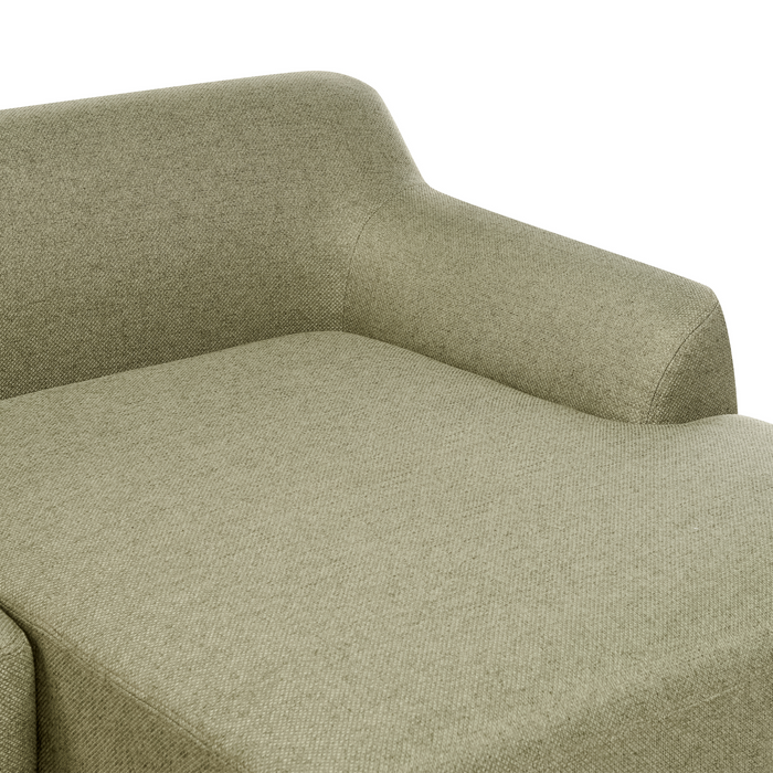 Beliani - SOSJO - Hoekbank - Olijfgroen - Linkszijdig - Polyester