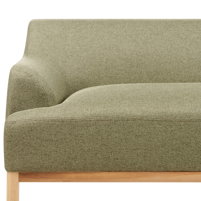 Beliani - SOSJO - Hoekbank - Olijfgroen - Linkszijdig - Polyester