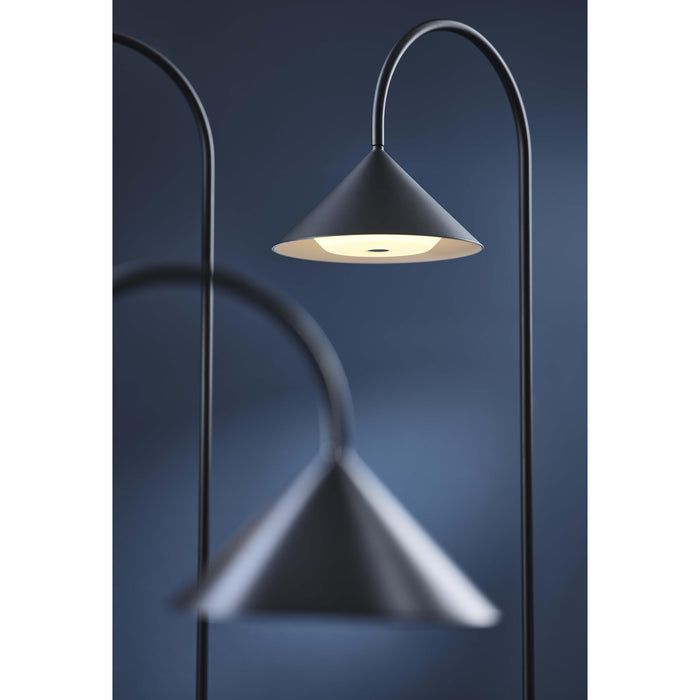 Frandsen Grasp tafellamp H47 LED oplaadbaar matt beetroot