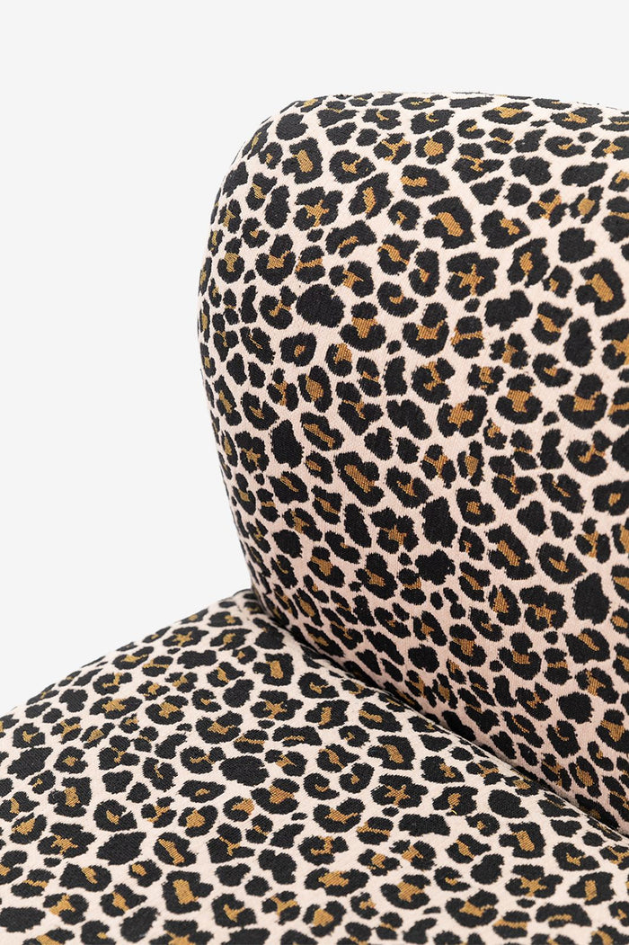 Sissy-Boy Bruine draaifauteuil met leopard print