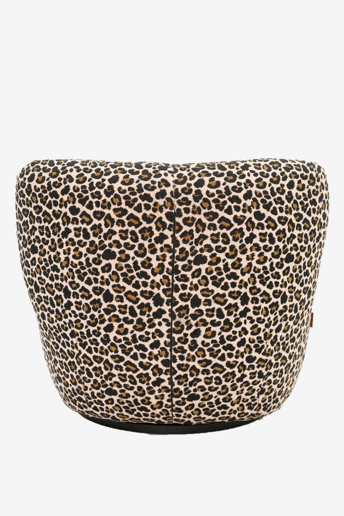 Sissy-Boy Bruine draaifauteuil met leopard print