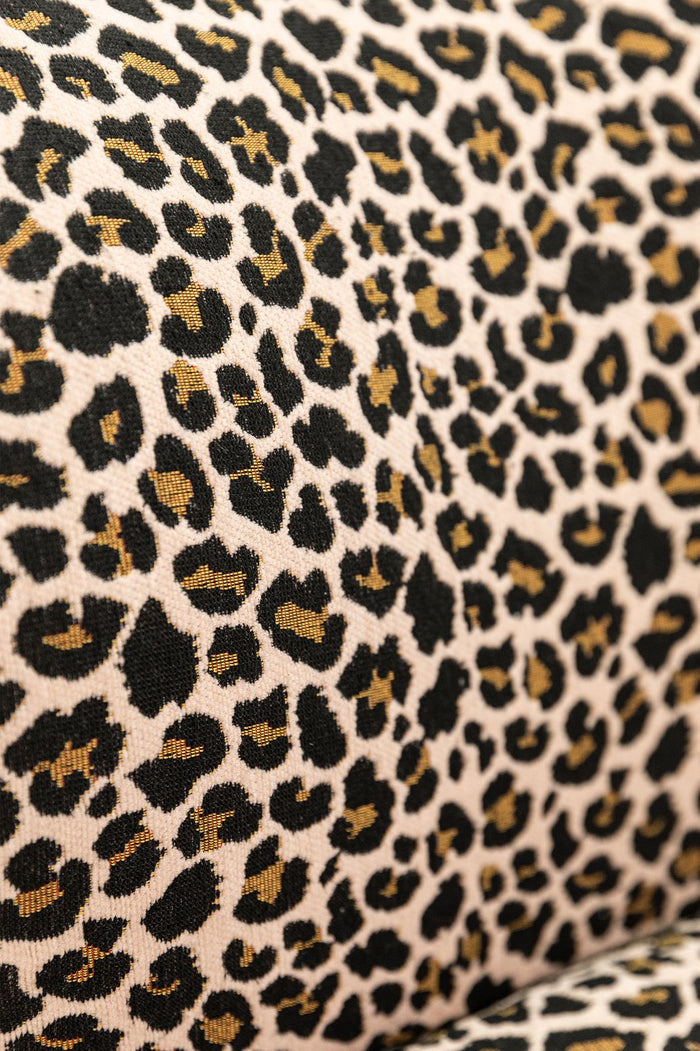 Sissy-Boy Bruine draaifauteuil met leopard print