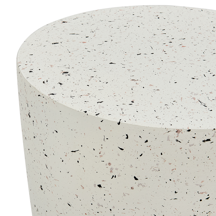 Beliani - EDOLO - Bijzettafel - Terrazzo - Lichtbeton