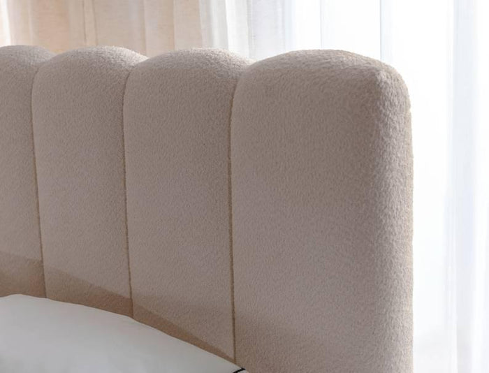 NADUVI Collection Bedframe Chusso bouclé met opbergvak 140 x 200 cm