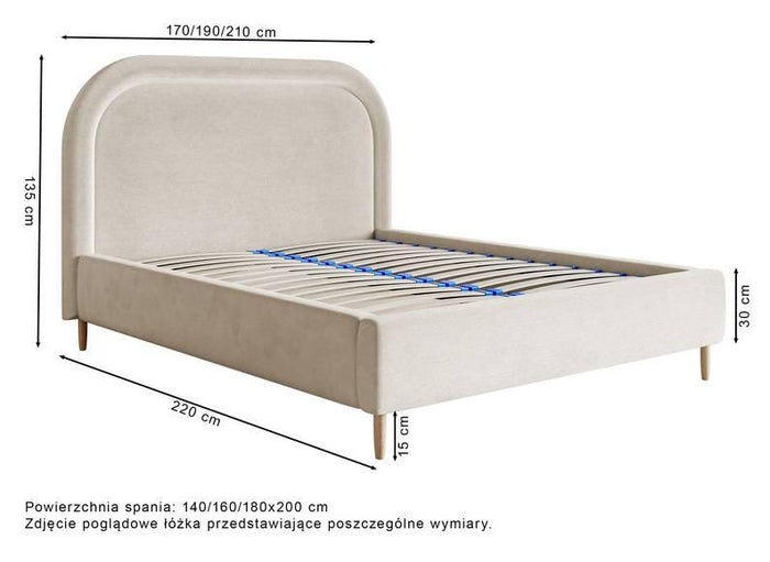 NADUVI Collection Bedframe Lorena inclusief matras