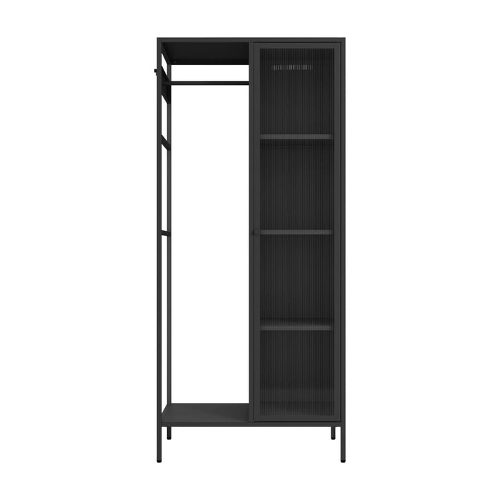 sweeek - Metalen kinderkledingkast, 3 legplanken