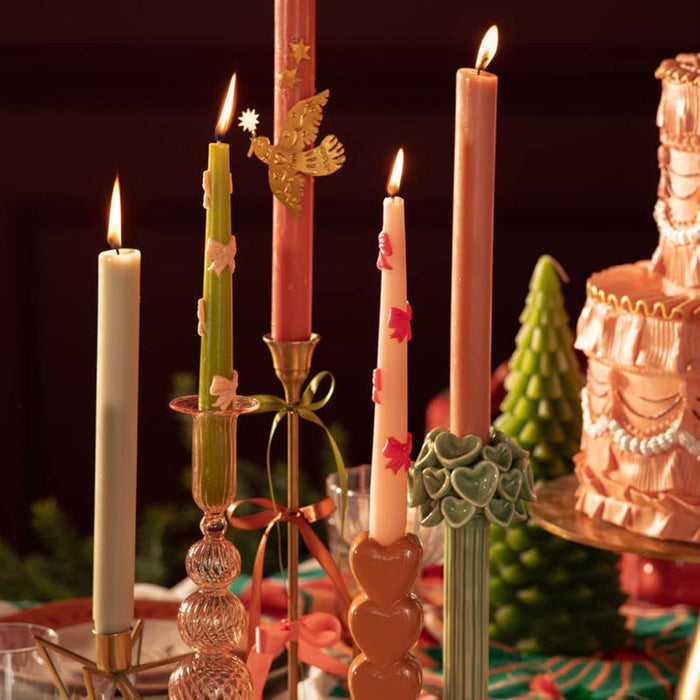 Sissy-Boy Glazen kandelaar bubble lichtroze