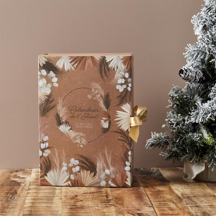 MISOU Adventskalender Advent Kalender December Kaarsen 24 Geurkaars...