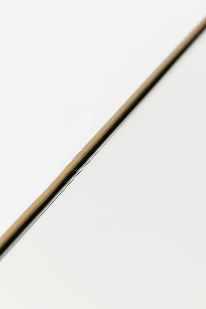 Sissy-Boy Kleine goudkleurige hangspiegel met brass omlijsting