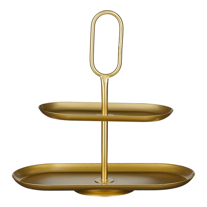 Mica Decorations Rama Etagere 2 Laags - L38 x B17 x H37 cm - Goud