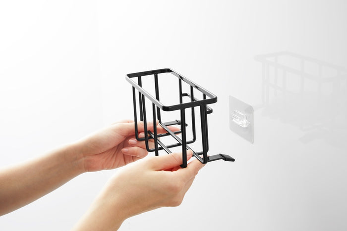 Yamazaki Zelfklevend Gootsteen|Wastafel Mandje - S - Tower - Zwart