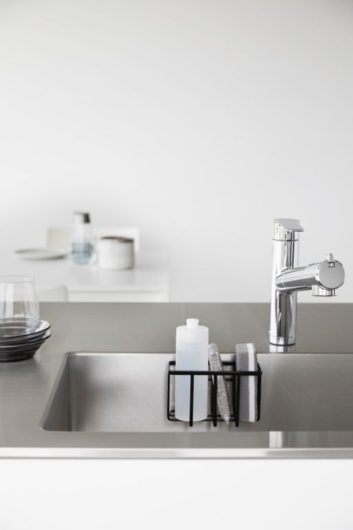 Yamazaki Zelfklevend Gootsteen|Wastafel Mandje - S - Tower - Zwart