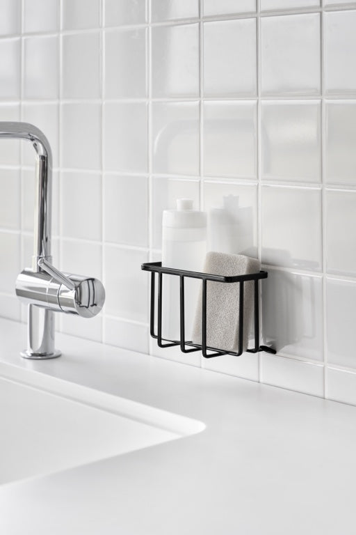 Yamazaki Zelfklevend Gootsteen|Wastafel Mandje - S - Tower - Zwart