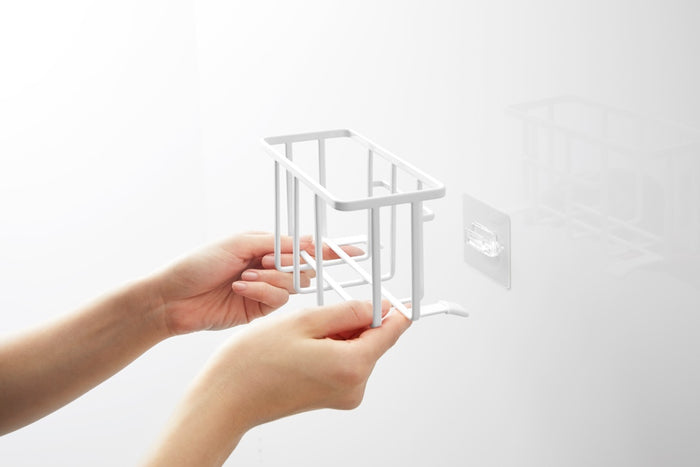 Yamazaki Zelfklevend Gootsteen|Wastafel Mandje - S - Tower - Wit