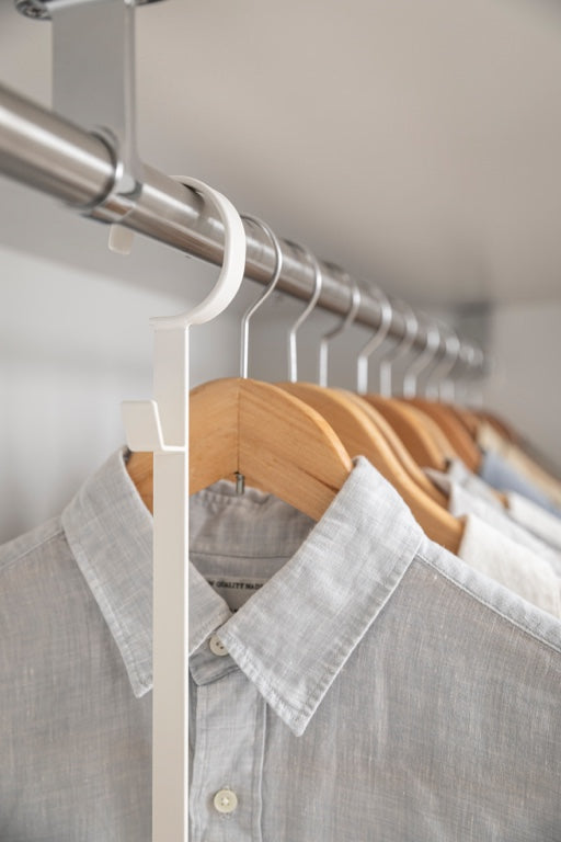 Yamazaki 2-laags Uitschuifbaar Kledingrek - Smart - Wit