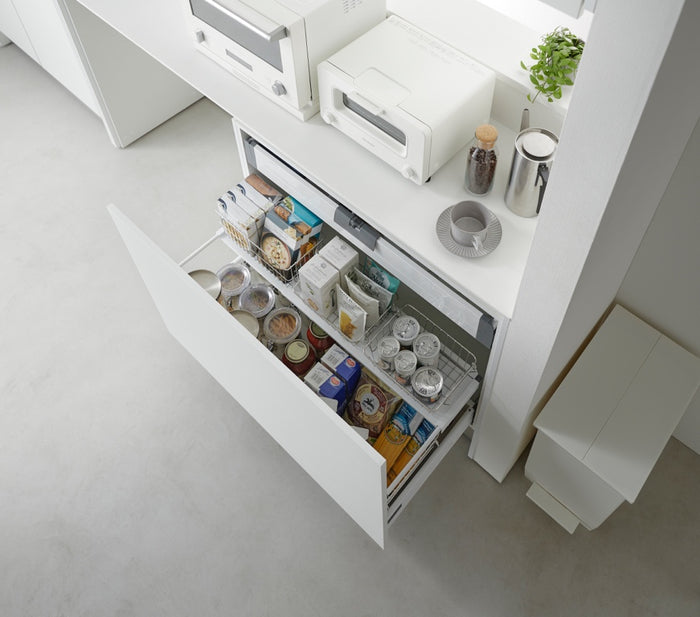 Yamazaki Uitschuifbare Lade Plank - Tower - Wit