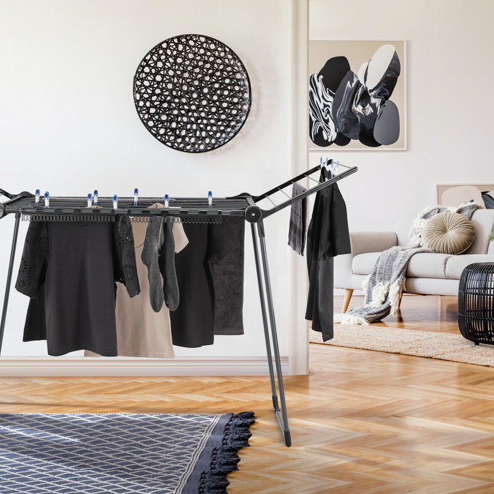 Leifheit droogrek Pegasus - 150 solid slim - zwart