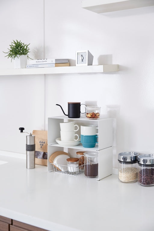 Yamazaki Smal Stapelbaar Keukenrekje - Tower - Wit