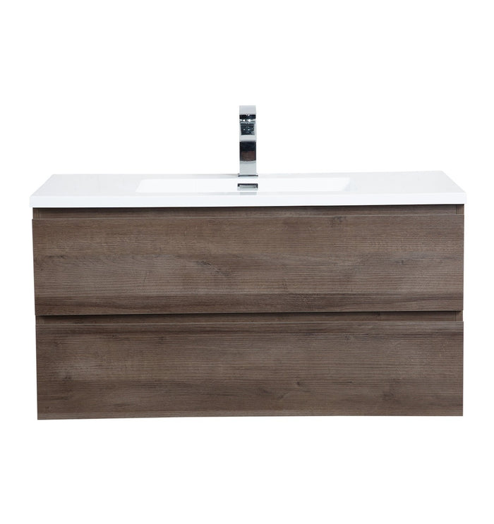 Badplaats Badkamermeubel Set Angela 100cm - Bruin Eiken