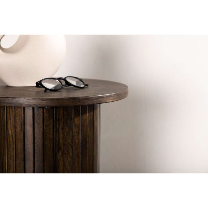 Venture Home Bianca Bijzettafel ⌀40 - Mocca