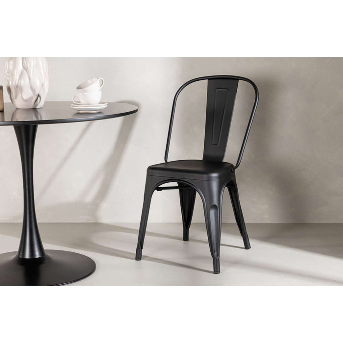 Venture Home Tempe Stoel 53 x 85 x 45 - Zwart - 4-pack