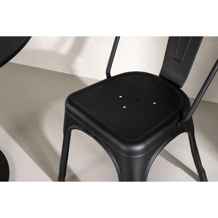 Venture Home Tempe Stoel 53 x 85 x 45 - Zwart - 4-pack