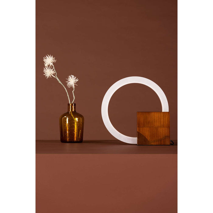 Venture Home Brive Tafellamp 30x6x30 - Okkernoot