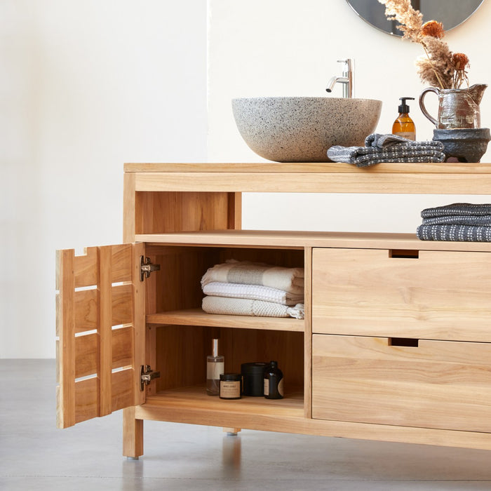 Tikamoon - Serena - Massief teakhouten badmeubel 165 cm