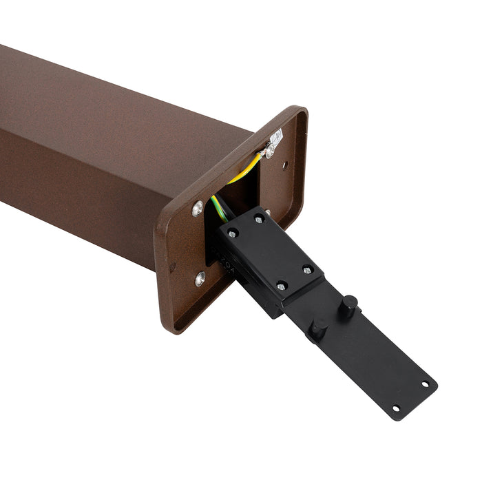 QAZQA Smart staande buitenlamp roestbruin 30 cm IP44 incl. Wifi GU10