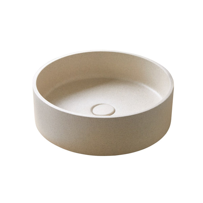 Tikamoon - Gina - Ronde wastafel in crème terrazzo